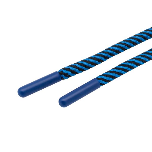Шнурок круглый двухцветный ⌀5.0 мм / 135см, 1 шт, 21 голубой/черный, 3AR2803