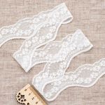 Кружево эластичное (стрейч) 40 мм, 3,4 м, ±4 см, белый