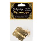 Петля для шкатулок 3.1х2.7 см, 10 шт, 01 золото, Mr.Carving