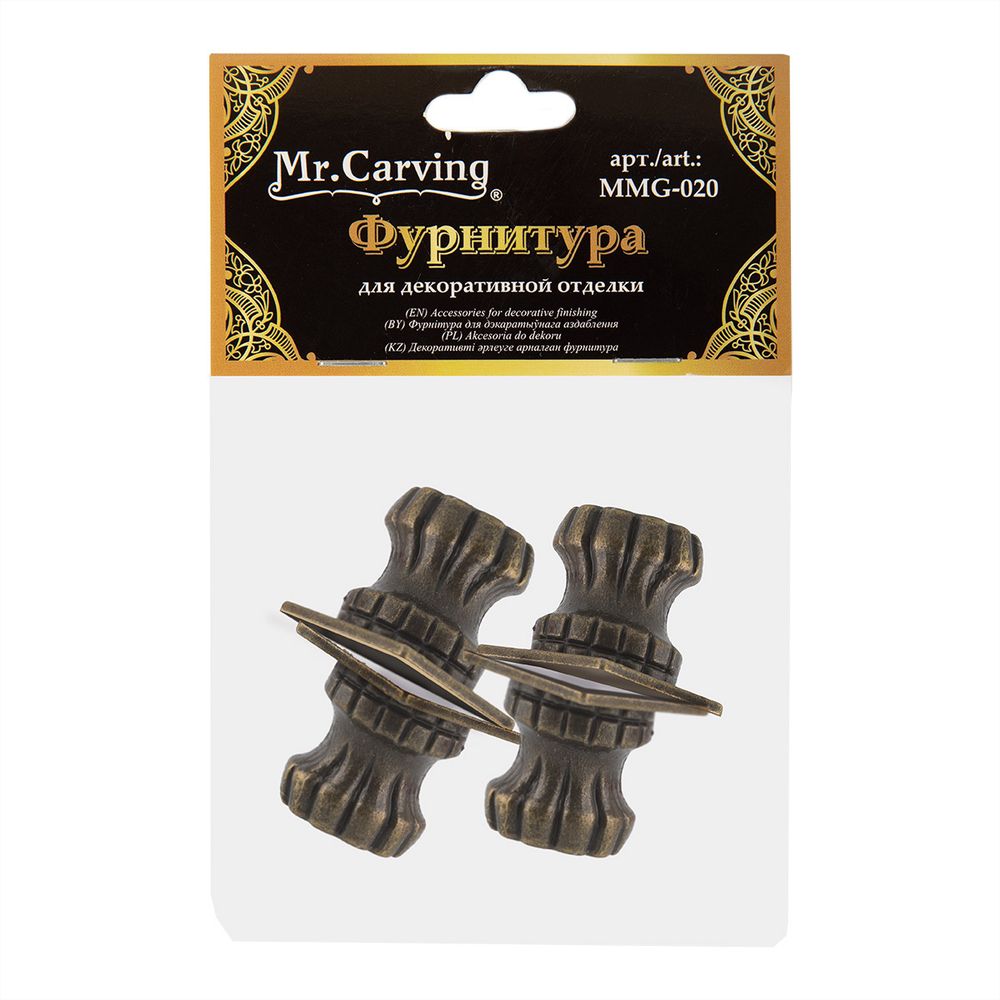 Ножка для шкатулок 3.4х2 см, 20 шт, 02 бронза, Mr.Carving