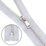 Молния металл Т5 (5 мм) 1 зам., н/раз., 18 см, серебро, 6534-0176, 10 шт