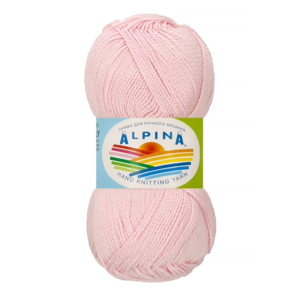 Пряжа Alpina Holly / уп.10 мот. по 50г, 200м, 018 розовый
