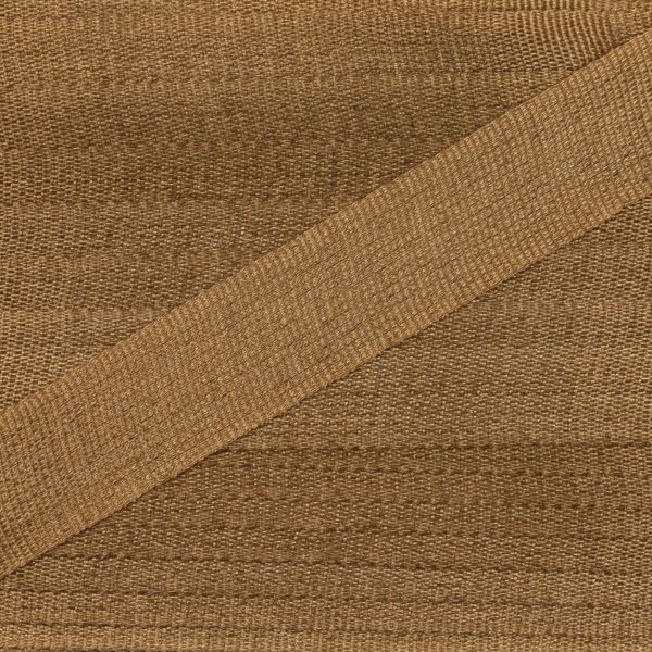 Лента (тесьма) шелковая 7.0 мм / 45.5±0.5 метров, №215 горчичный, Gamma SR-7