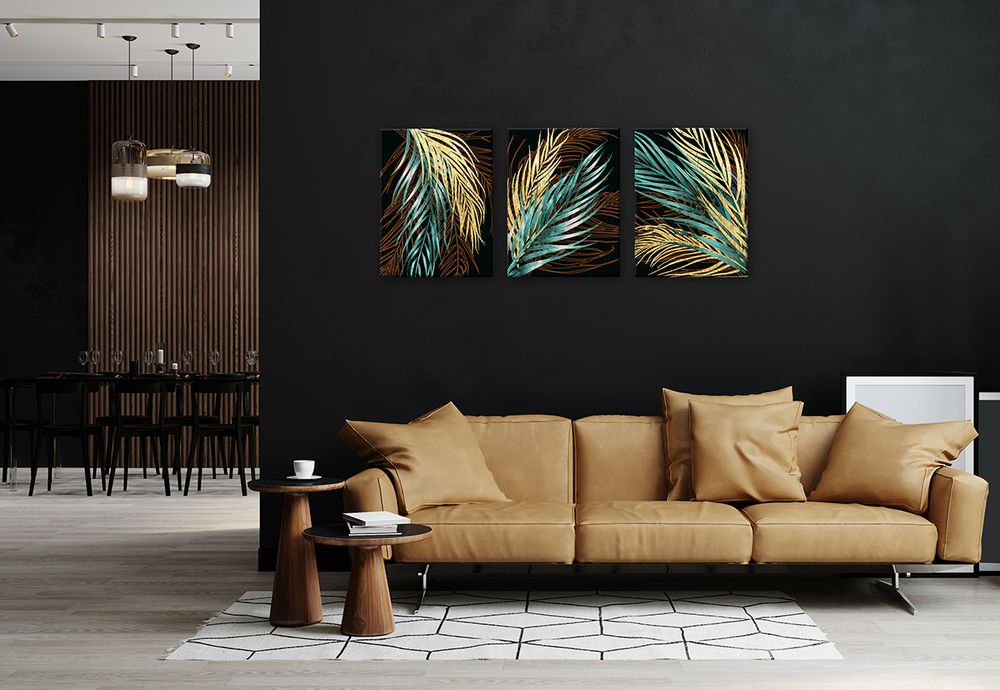 Картина по номерам Фрея PNB/PMPT-225, Пальмовые ветви. Часть 1, (с поталью) 40х30 см