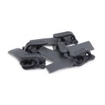 Крючок шубный PQ 45 мм, серый, PQ5208, 5 шт