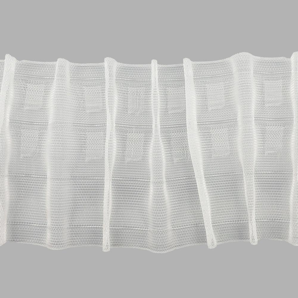 Лента (тесьма) шторная: сборка параллельная (1:2) 100 мм / 100 метров, S090419