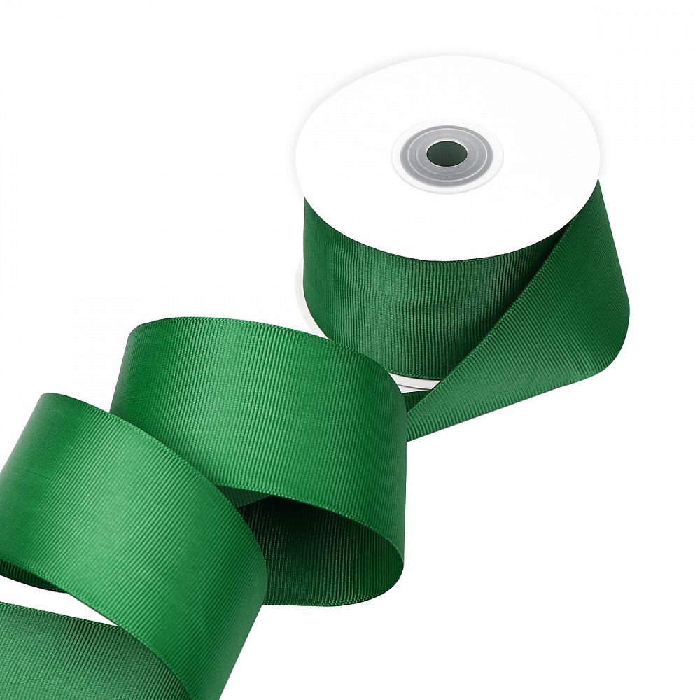 Лента репсовая (в рубчик) 50.0 мм / 22.8±1 метра, 587 т.зеленый, Magic4Hobby