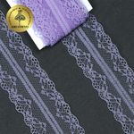 Кружево отделочное в стиле "трикотаж" 40 мм, 150-1, цв.07 сиреневый, 9.14м