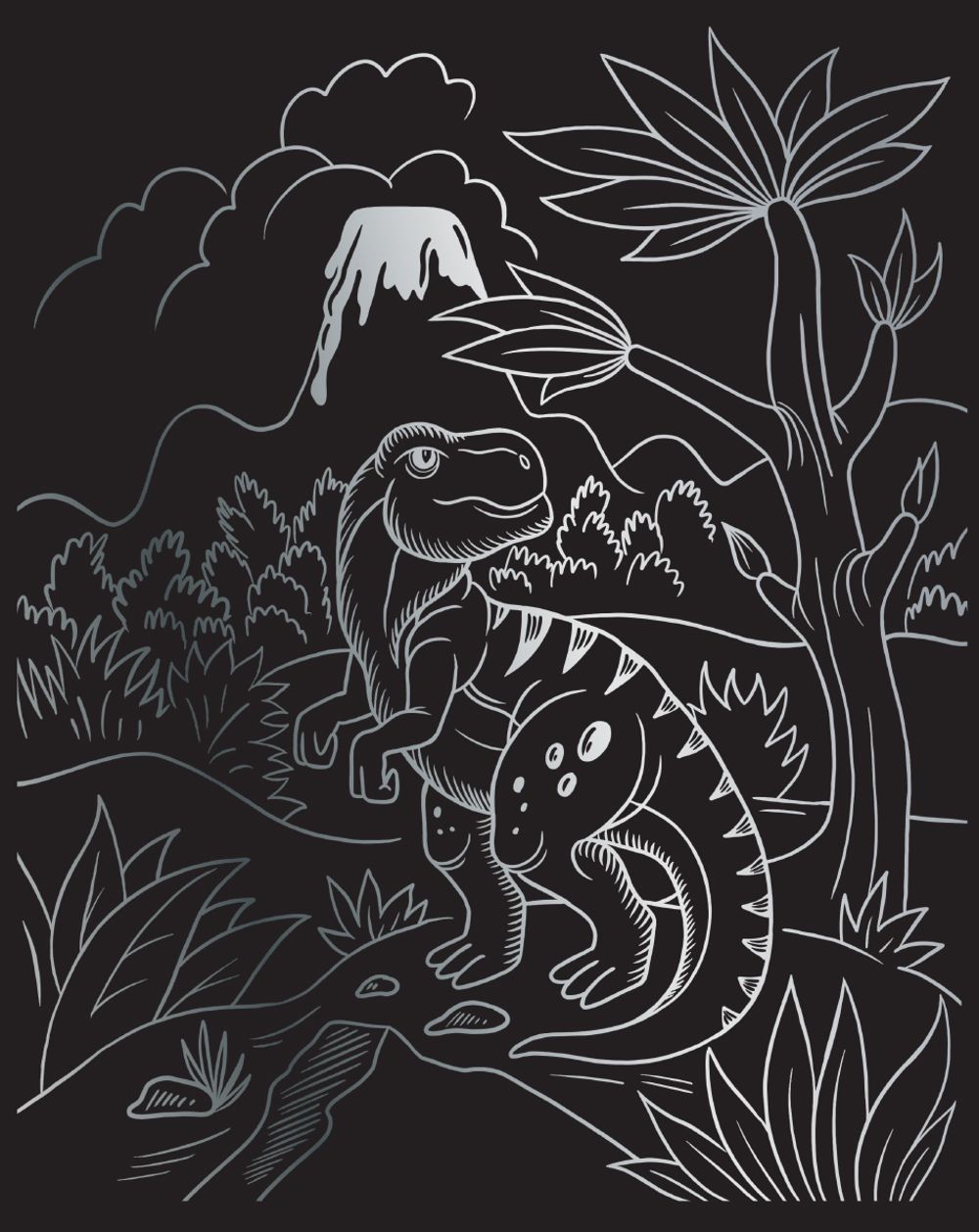 Набор для творчества Гравюра №68 Тираннозавр, 20х25.5 см, Hobbius SGHK