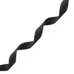Лента репсовая (в рубчик) 20.0 мм, 160 черный, уп.18,28 м