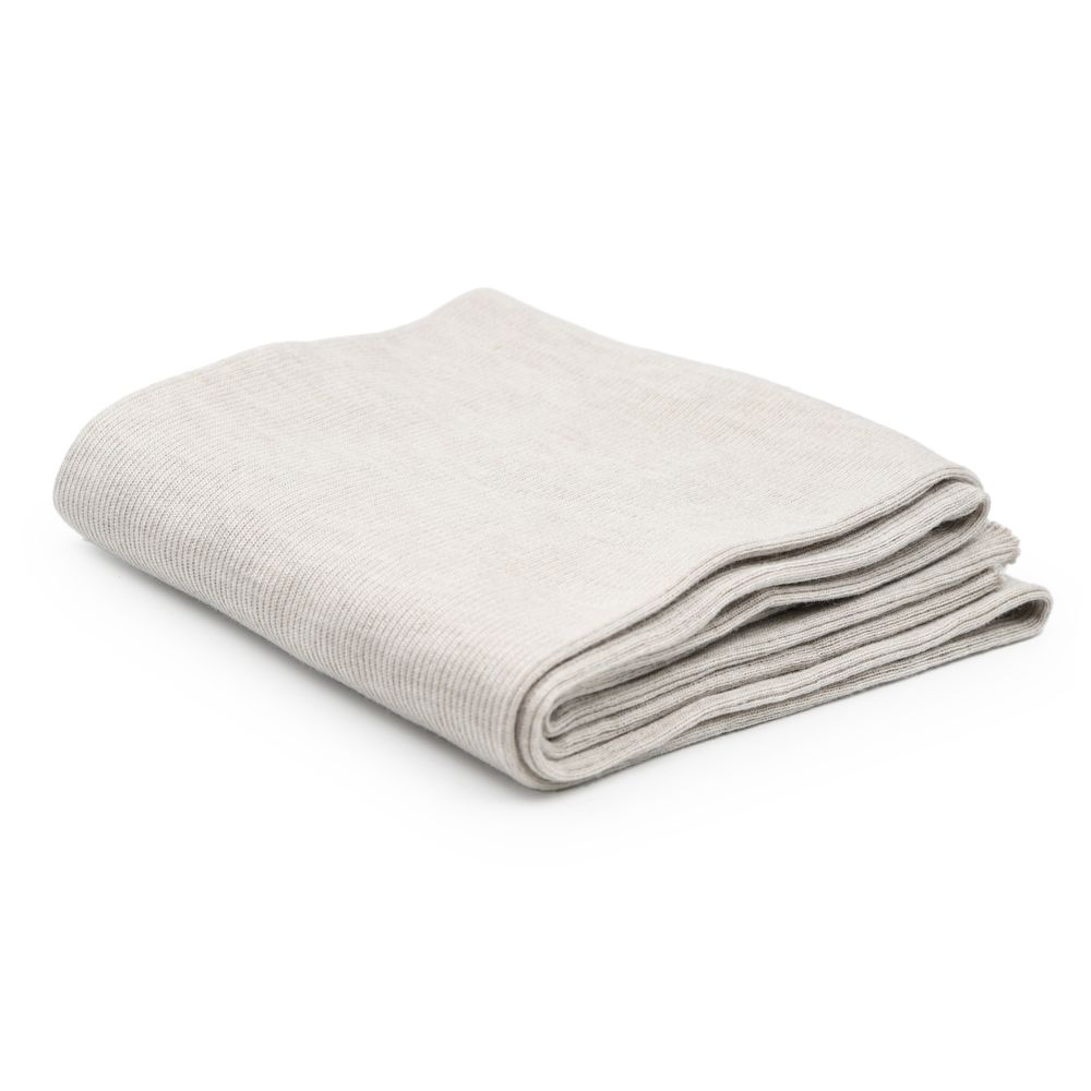 Полотно трикотажное тонкое по кругу (для шапок), 12 кл, 20 см / 2.9 метра, 2 сложения, 848 жемчужный