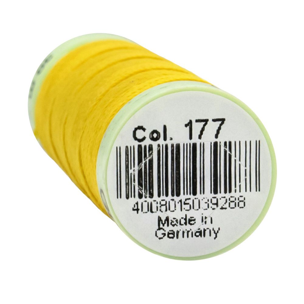 Нитки отделочные Gutermann Top Stitch, 30м, 177 ярко-желтый, 5 катушек