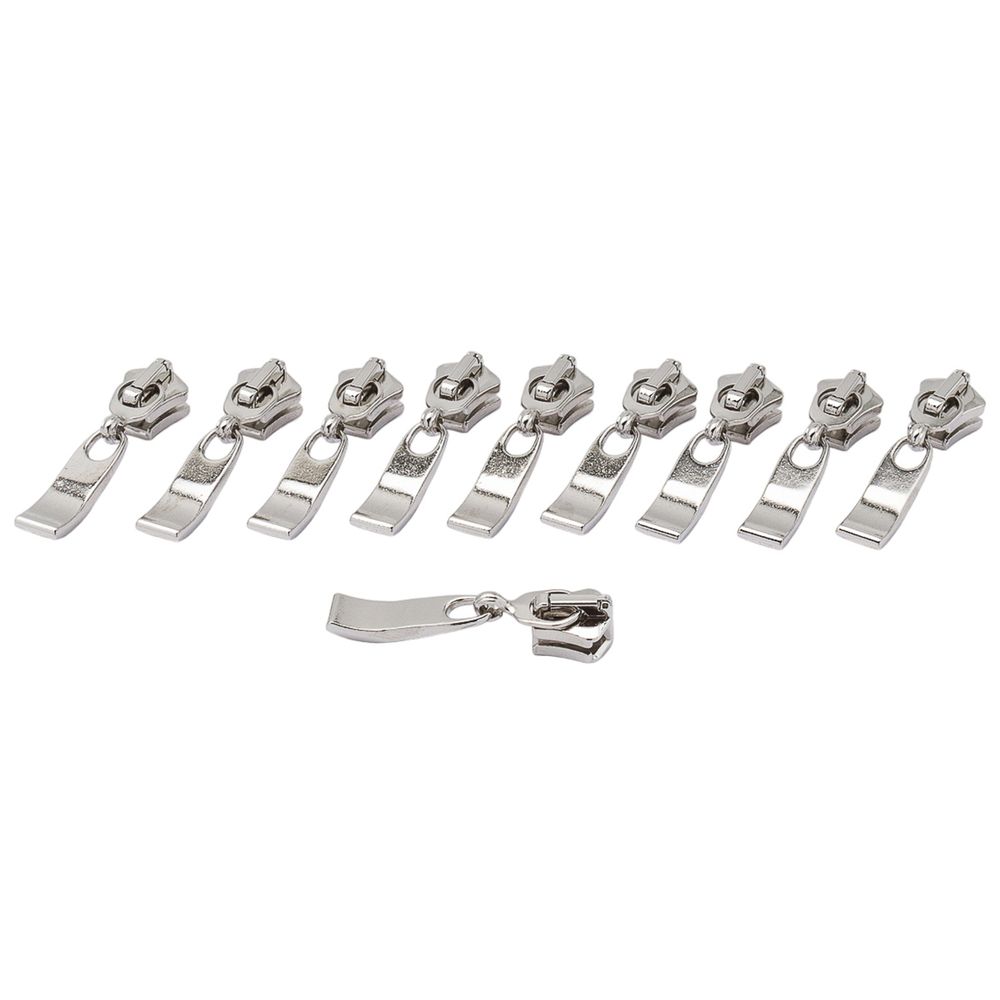 Слайдер (замок) для молнии трактор Arta Т6 (6 мм), никель -F, уп.10 шт, S090322