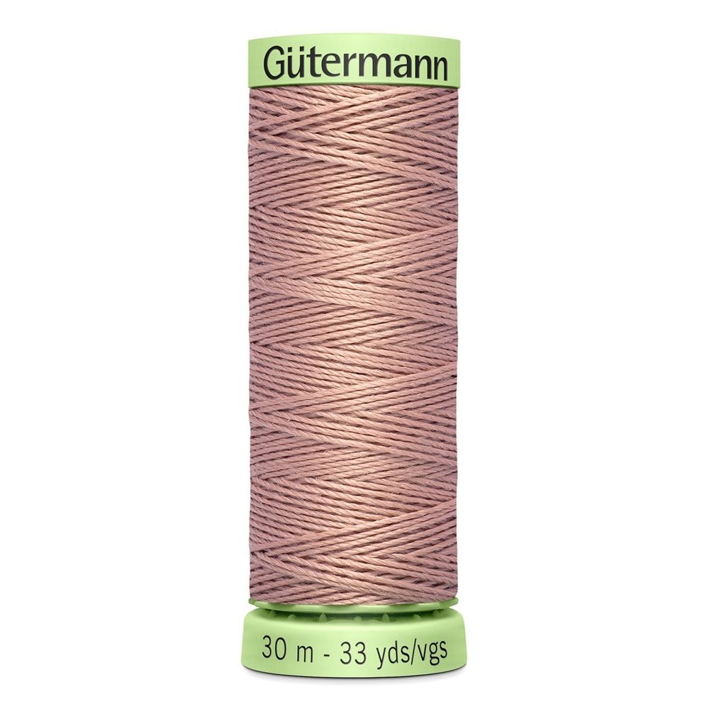 Нитки отделочные Gutermann Top Stitch, 30м, 991 розово-бежевая пудра, 5 катушек