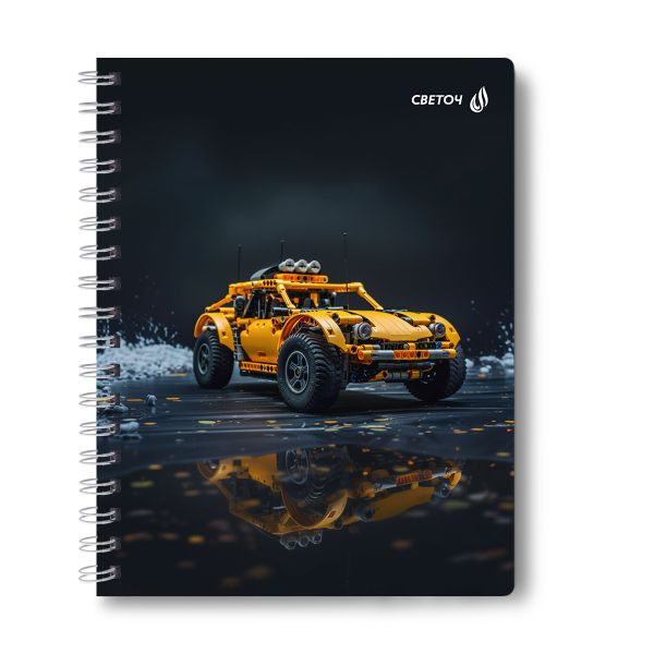 Тетрадь ученическая общая с двойной обложкой, A5 96 л. на гребне 65 г/м², белизна 100 %, 4 шт, клетка, 01211 Движение на опережение, Светоч Т118