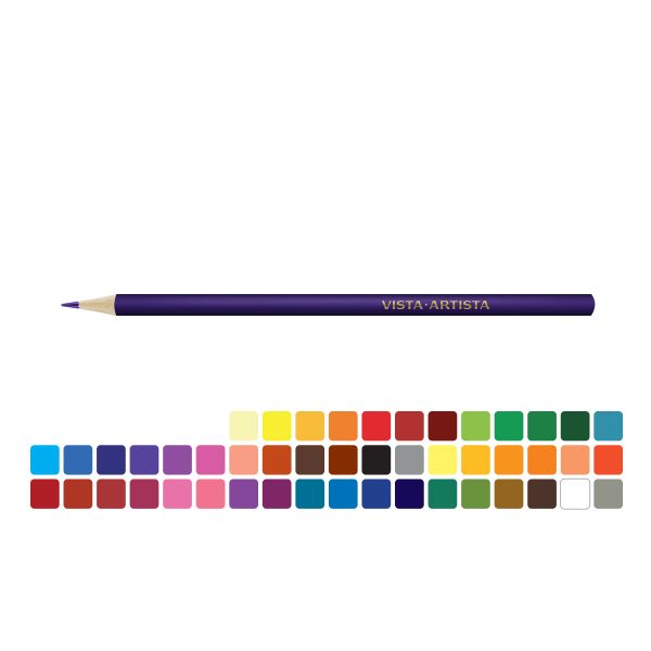Цветные карандаши набор заточенный 4х48 цв, Vista-Artista Studio VACPS-48