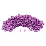 Бусины пластик 6х6х3 мм, 50 г, с двойным отверстием, плоский квадрат, 17 фиолетовый, Astra&Craft 7429