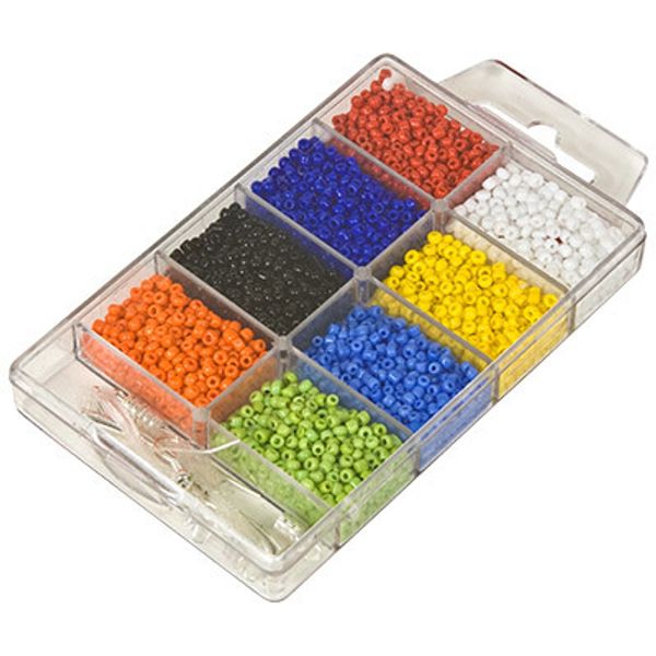 Набор бисера для рукоделия №3 ассорти мат. крашенный с блеском, Zlatka SNB