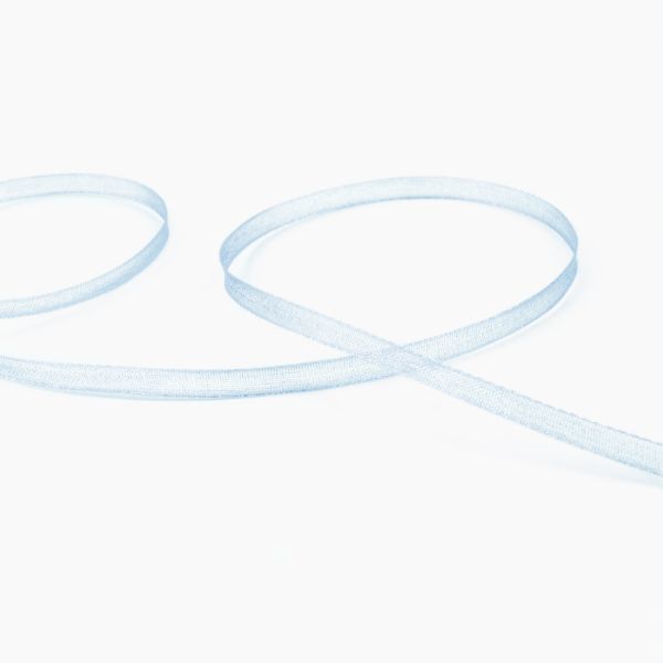 Лента капроновая (органза) _3.0 мм / 45.7 метров, 086 св. небесный, Blitz OR-3