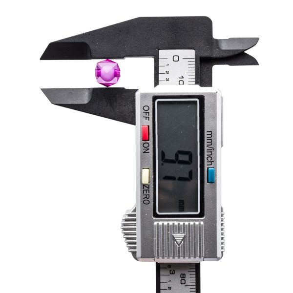 Бусины акрил ⌀10 мм, в цвете с белой сердцевиной, граненый куб, 500 г, Astra&Craft (57 малиновый)