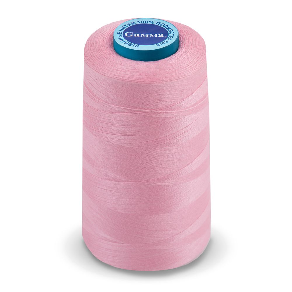 Нитки универсальные Gamma 50/2, 4570 м (5000 ярд) / 1 кат., 156 розовый