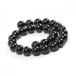 Бусины пластик (перламутр) ⌀8 мм, 500 г, 002 черный (≈2130 шт), Magic4Hobby