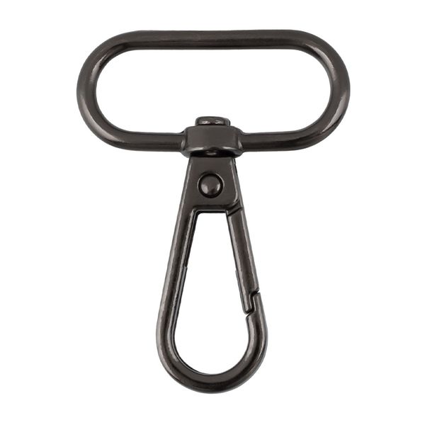 Карабин металл 32.0 мм (49х37 мм), 5 шт, 06 черн.никель, Gamma GHN-32