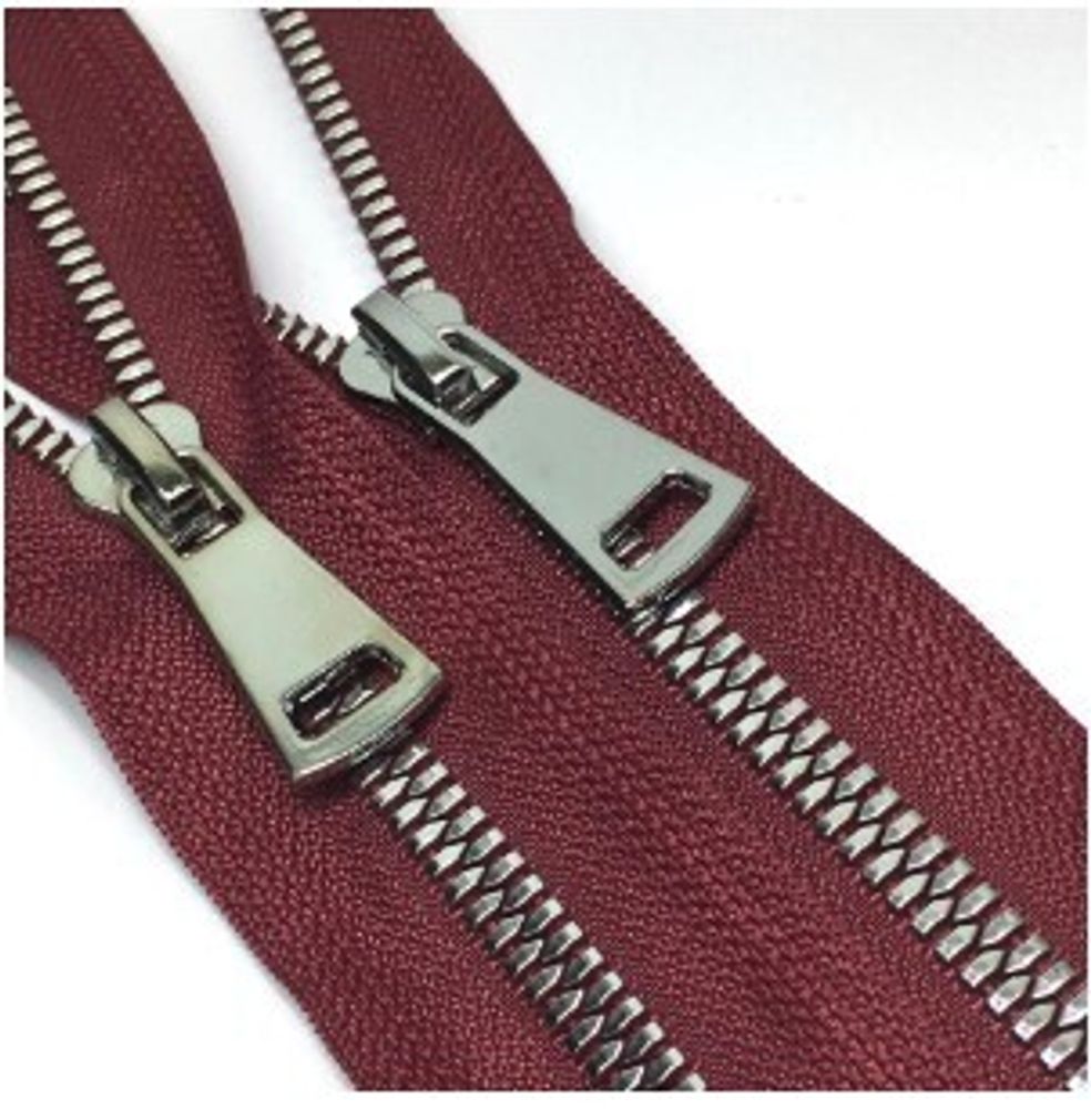 Молния трактор Т5 (5 мм) 2 зам., разъем., 75 см, никель, цв. D527 винный, Mzipp Premium, 1 шт Молния трактор Т5 (5 мм) 2 зам., разъем., 75 см, никель, цв. D527 винный, Mzipp Premium, 1 шт