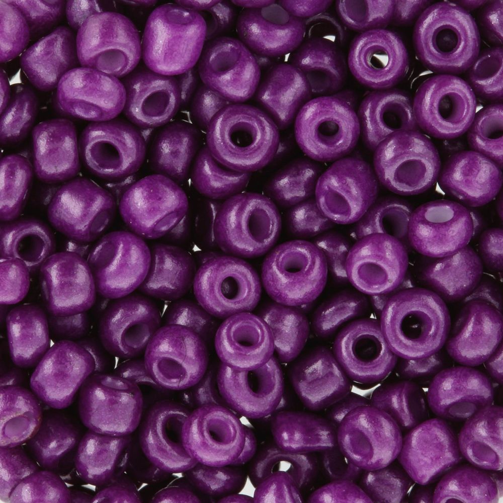 Бисер Zlatka 8/0 (2.9 мм), 100 г (10х10 г), №0977 т.сиреневый, GR
