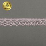 Кружево отделочное в стиле "трикотаж" Kruzhevo 12 мм, TBY 150-2, 220 св.розовый, 9.14м