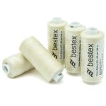 Нитки швейные бытовые Bestex 40/2, 365 м (400 ярд) / 10 кат., 155 молочный