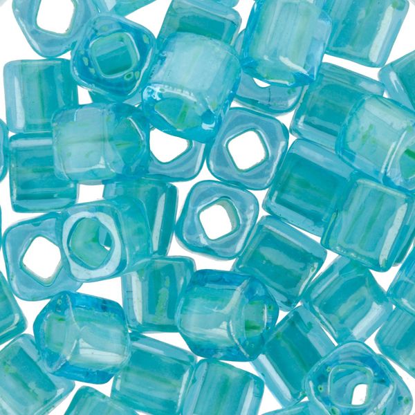 Бисер Toho Cube 4 мм, 25 г (5х5 г), 0954 бирюзовый