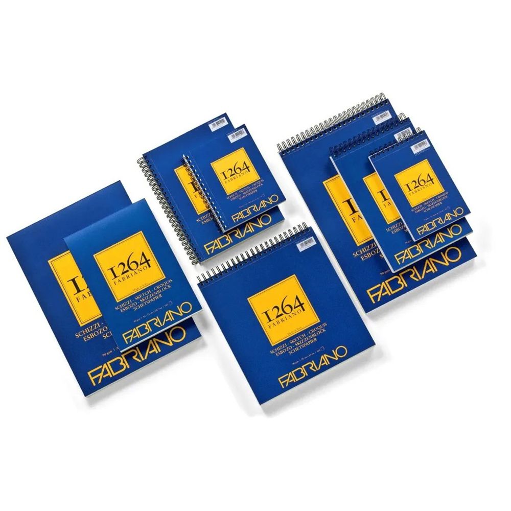 Альбом для графики 90 г/м², 21х29.7 см, склейка с одной стороны, Fabriano 19100632