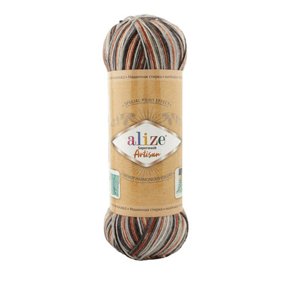 Пряжа Alize (Ализе) Superwash Artisan / уп.5 мот. по 100 г, 420 м, 9013, 7734872-33