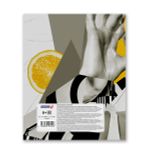 Бизнес-блокнот, матовая ламинация + выборочный лак, A5+ 80 л. 18 шт, клетка, Гламур 000410, Светоч 80ББТ5_4_5_1