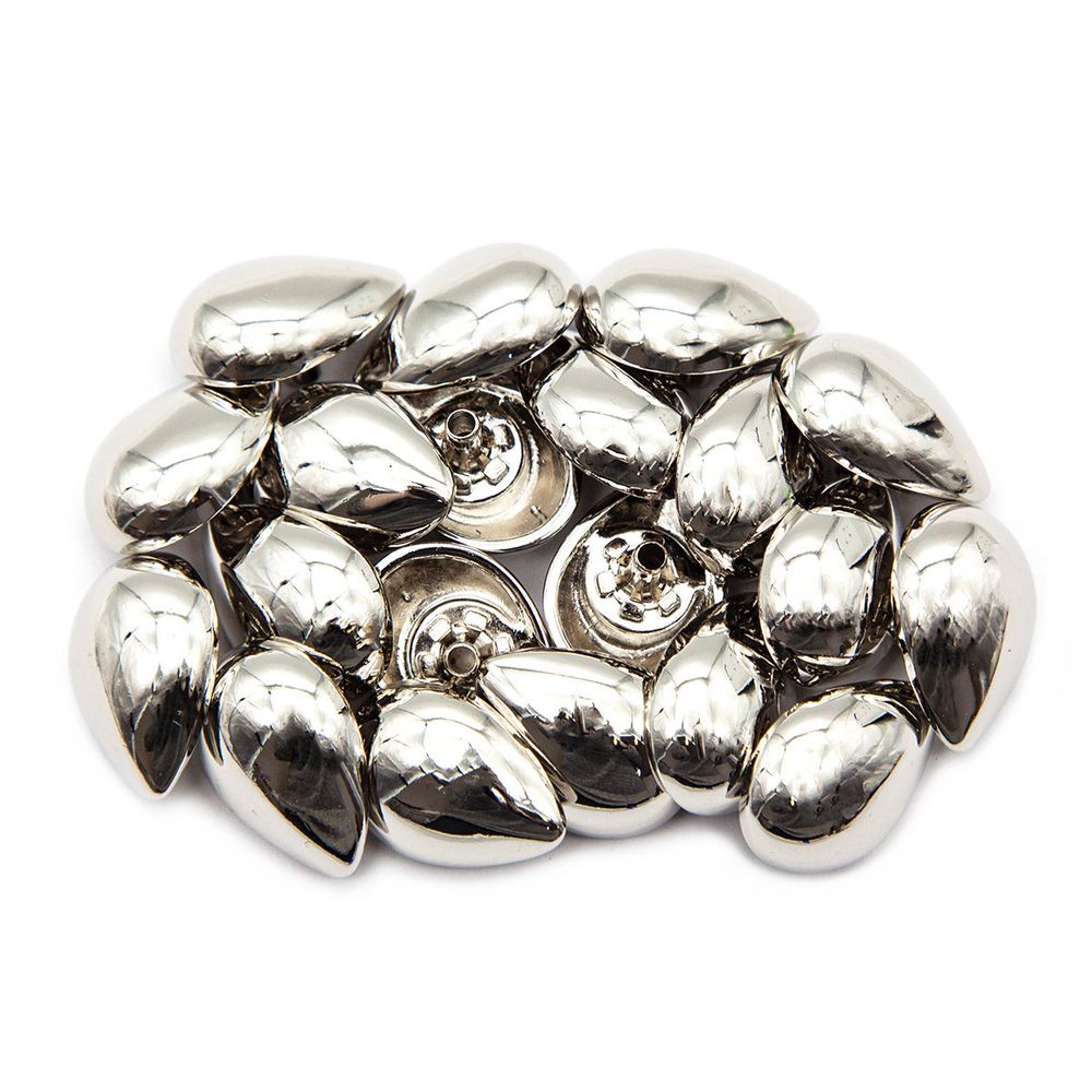 Часть кнопки 5/21,5 BRASS капля никель, 20 шт