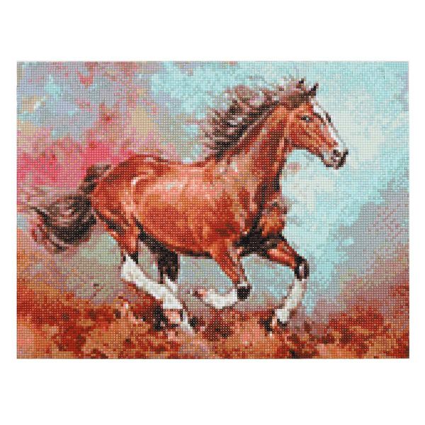 Алмазная (кристальная) мозаика Cristyle, Конь Вихорь М. Сингатуллин, 40х30