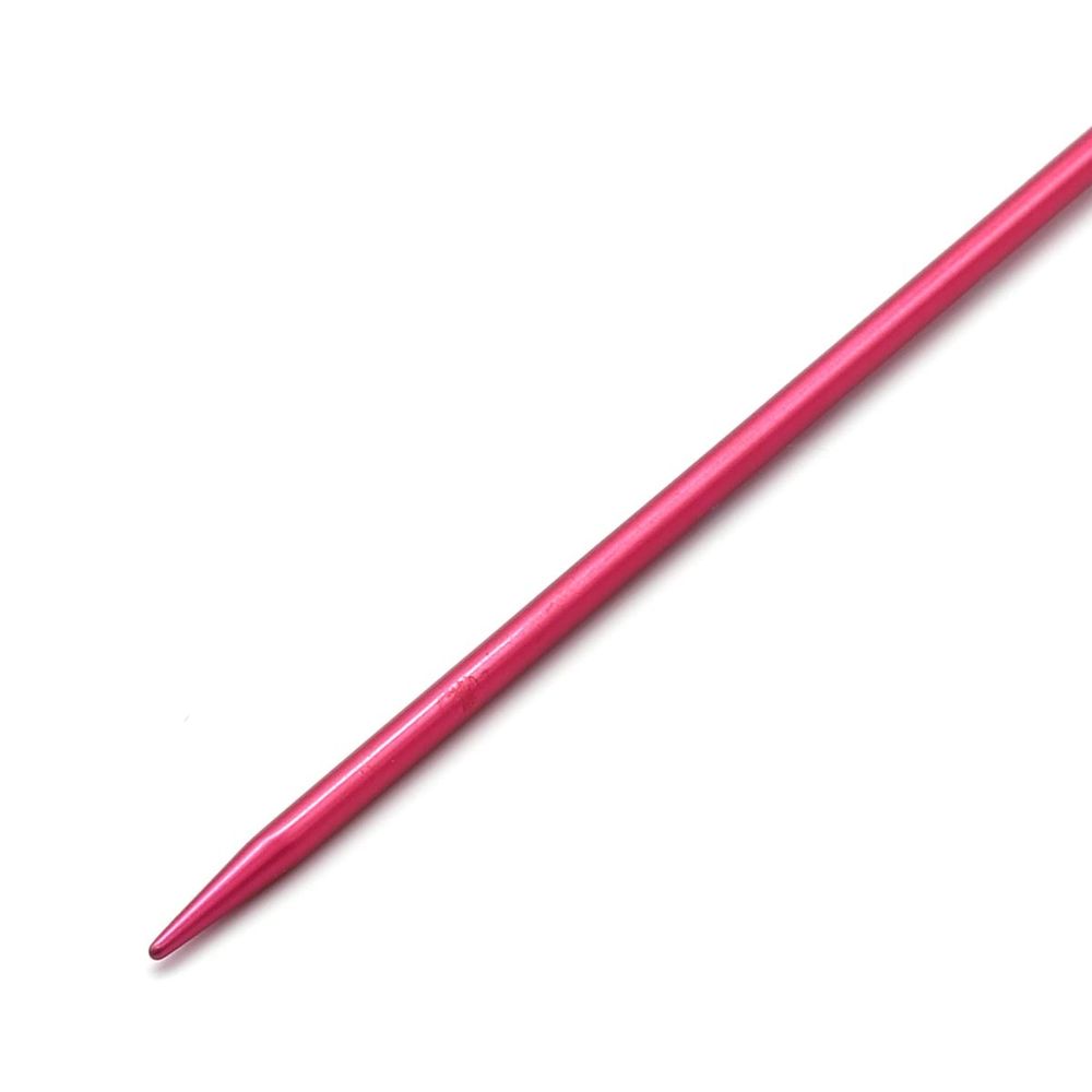 Спицы прямые с измерительной шкалой Pony ⌀2,0 мм, 35 см, металл, красный