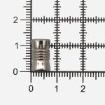 Наконечник для шнура металл цилиндр 12х7 мм, ⌀3/5 мм, (чер.никель), 20 шт