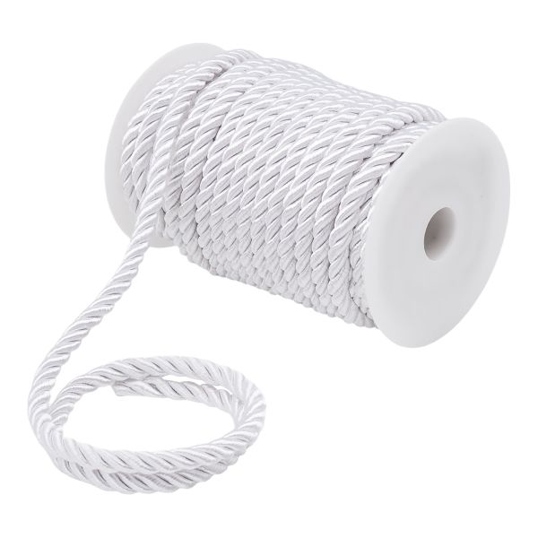 Шнур витой 8мм / 18,29м, 047 белый