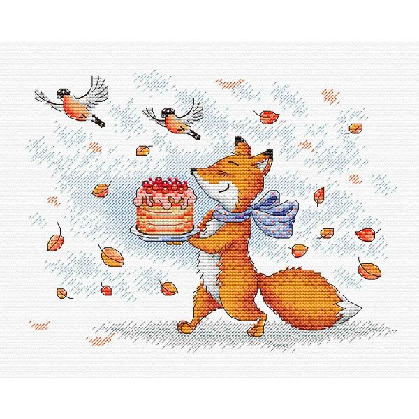 Набор для вышивания нитками МП Студия, Подготовка к торжеству 18х22см