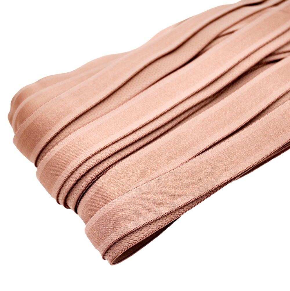 Резинка бельевая (бретелечная) атласная 18.0 мм / 25 метров, пыльно-розовый