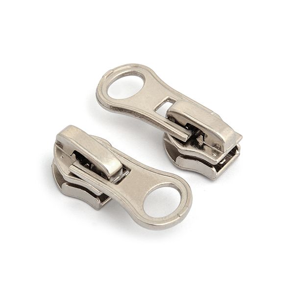 Слайдер (замок) для молнии спираль Т7 (7 мм), водонепрон./скрытой, автомат, цв.никель уп.500 шт