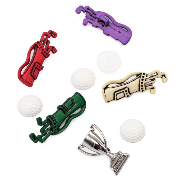 Украшения декоративные пуговицы Гольф