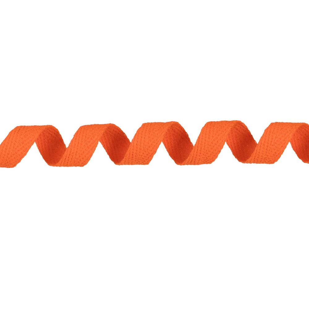 Тесьма (лента) киперная (100% х/б) 10 мм / 50 метров, оранжевый/orange, Gamma TCT-10