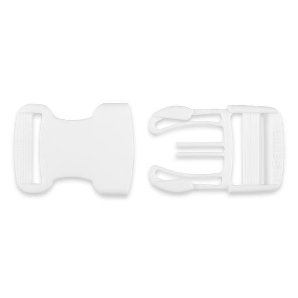 Фастекс (пряжка трезубец) пластик 25 мм, 100 шт, 501 белый, Gamma SB04