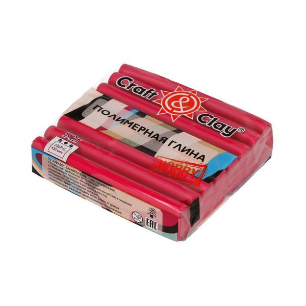 Полимерная глина 52 г, 1067 маджента, Craft&Clay CCH
