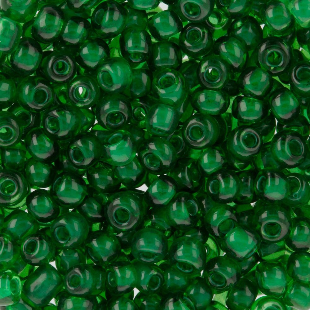 Бисер Zlatka 8/0, 100 г (10х10 г), №0023A-3 т.зеленый, GR