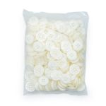 Пуговицы на ножке 24L (15мм) 4пр. (white (белый)), CB-3315, 144 шт