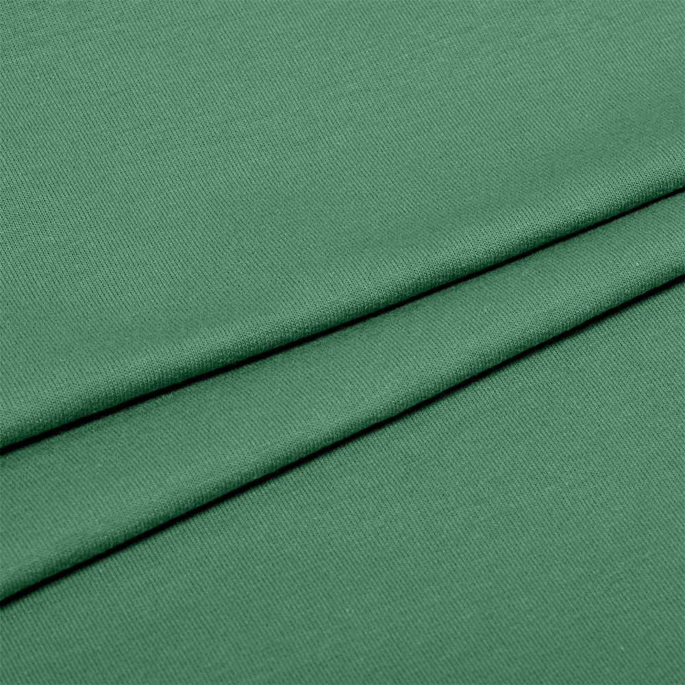 Футер 2-нитка петля гладкокрашеный, 230 г/м², 74% х/б, 21% п/э, 5% эласт, 180 см, цв. малахит, 6м /TOS/